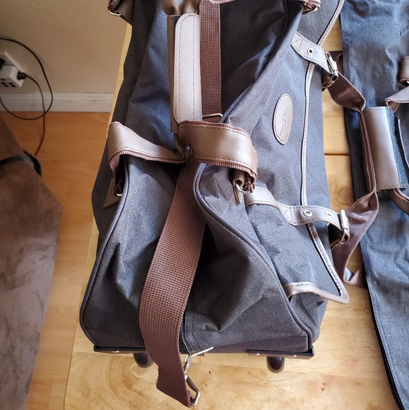 ‼️SOLD‼️ NEW Bella Russo Canvas Oxford Luugage 5 Piece Set - Picture 2 of 16